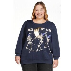 New Women's Junior Size XXL (19) "Hexes On My Exes" Sweatshirt By Wound Up